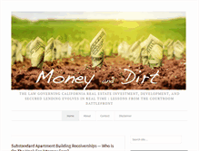 Tablet Screenshot of moneyanddirt.com